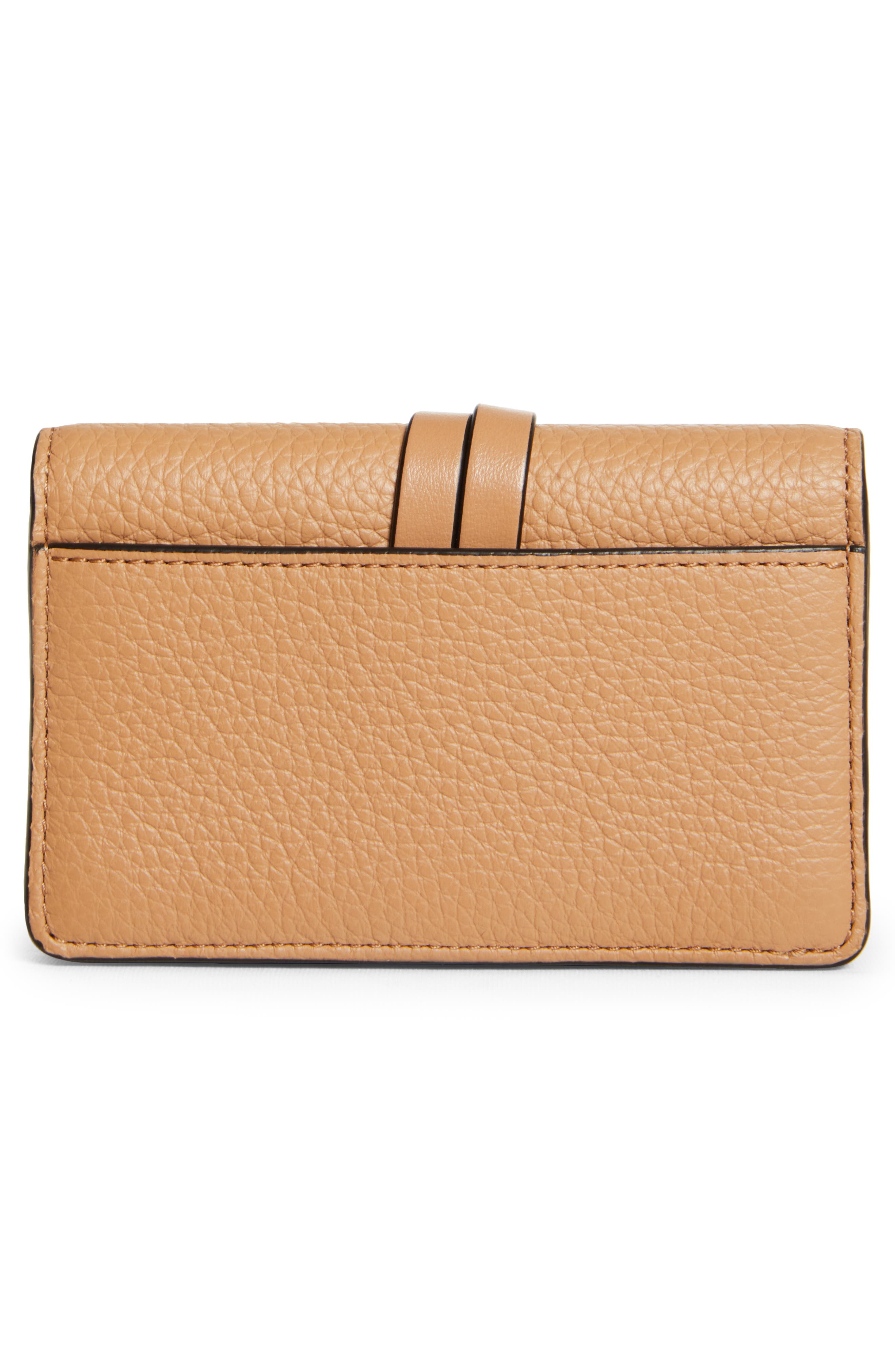 Chloé Leather Alphabet Compact Wallet in Light Tan Natural Womens Accessories Wallets and cardholders 