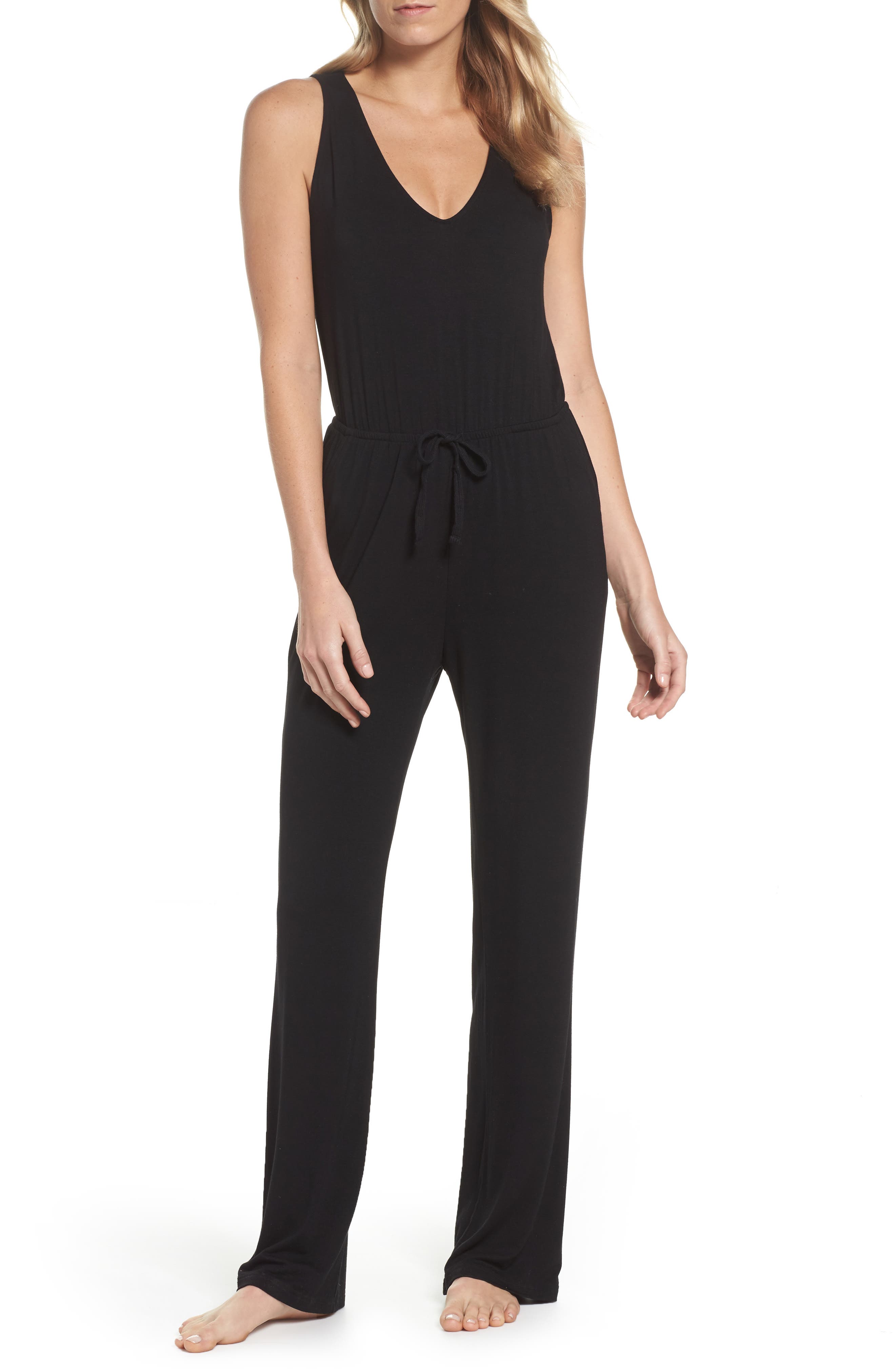 bb dakota knit wrap jumpsuit