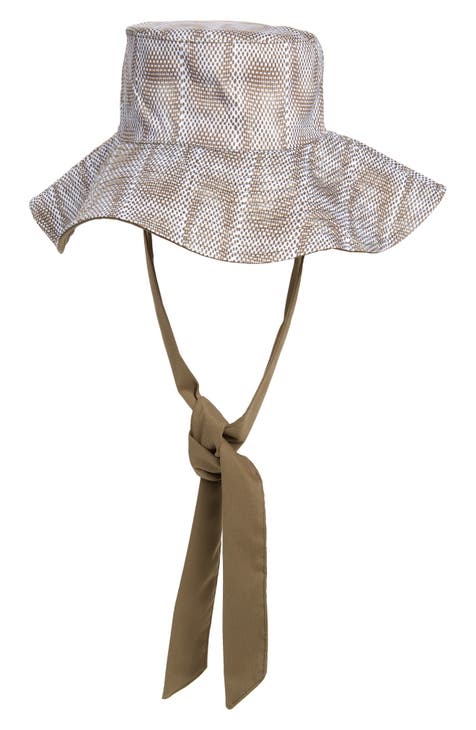 Memorial Day | Women Checkered Bucket Hat Luxury L
