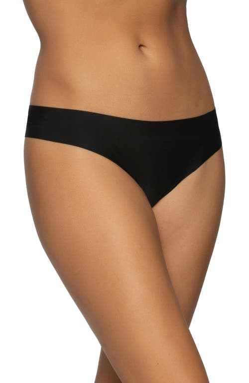 Felina Hint Of Skin Assorted 5-pack Thongs In Black