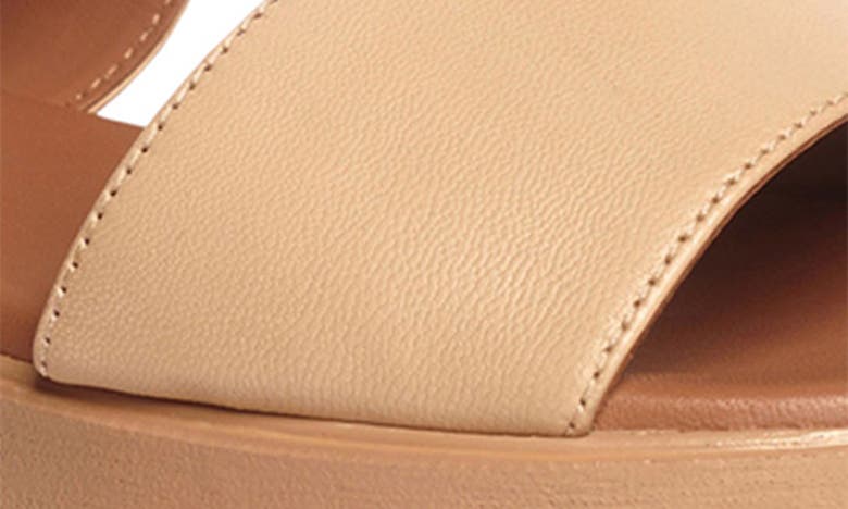 Anthony Veer Maja Slingback Platform Sandal In Beige