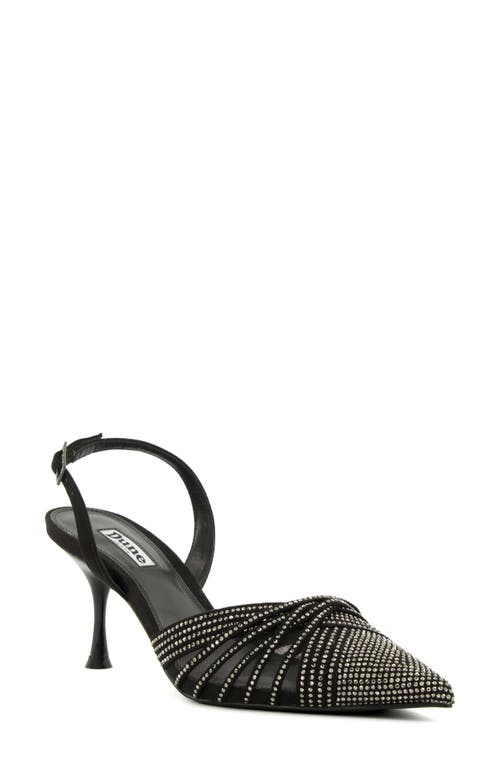 Cloudias Pointed Toe Slingback Pump in Black