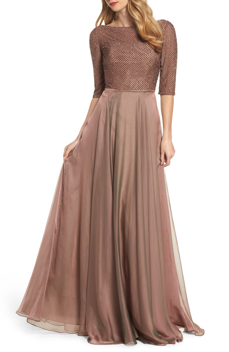 La Femme Embellished Bodice Gown | Nordstrom