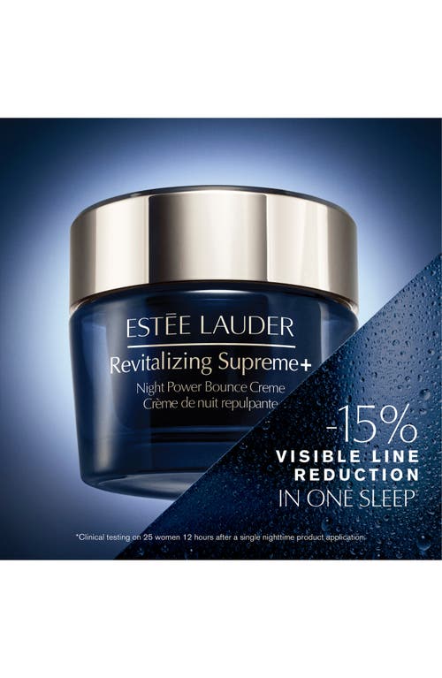 Shop Estée Lauder Revitalizing Supreme+ Night Power Bounce Creme Moisturizer In No Color