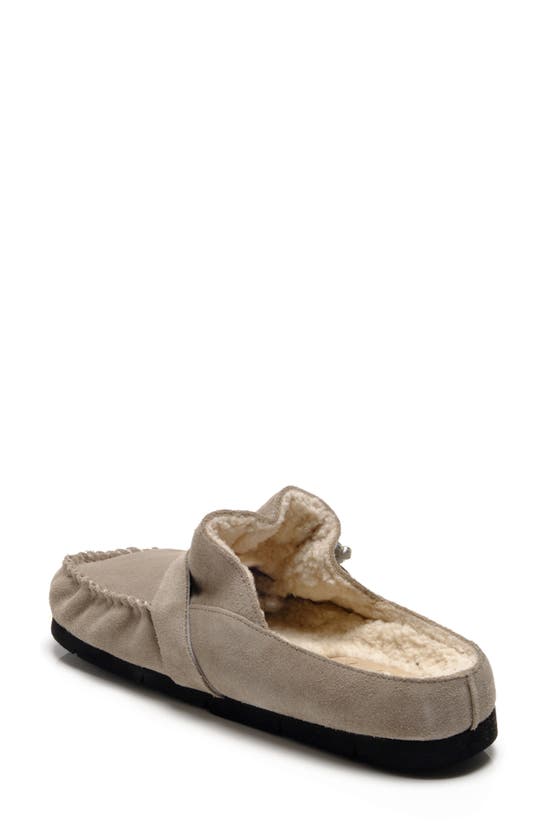 Free People Genuine Shearling Mule In Moon Rock