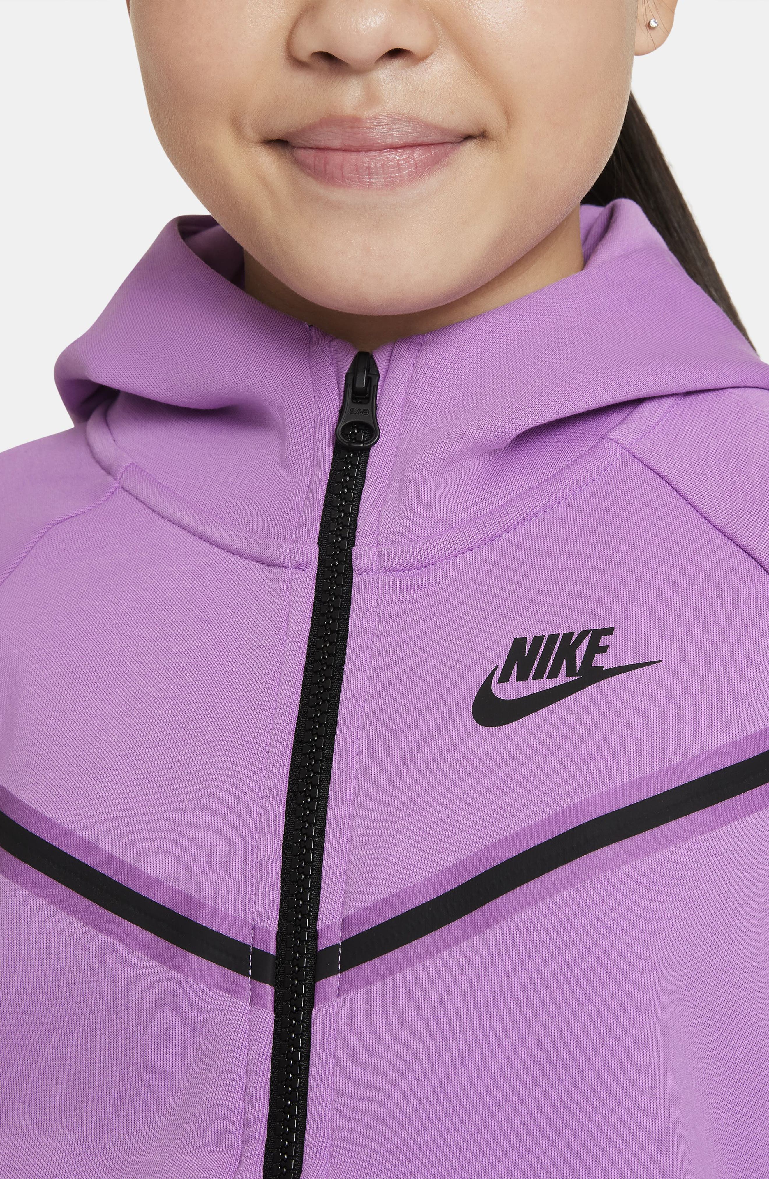 nike tech fleece violet