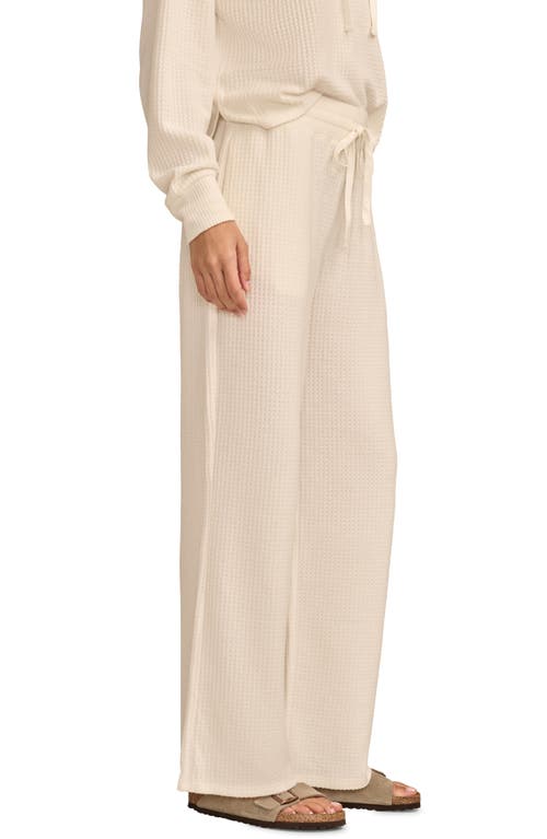 Lucky Brand Cloud Waffle Wide Leg Pants In Whisper White