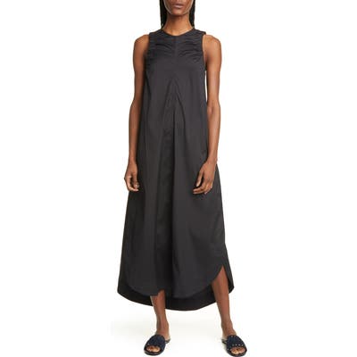Lee Mathews Elsie Poplin Midi Tank Dress, 0 (fits like 00-0 US) - Black