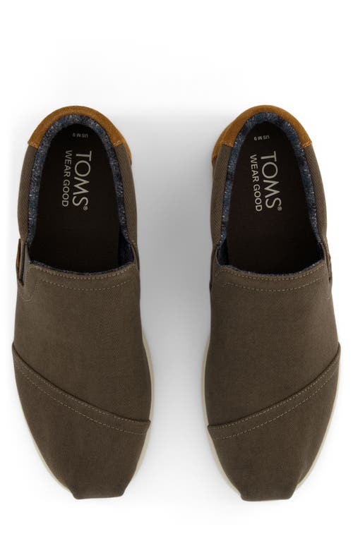 Shop Toms Alp Fwd Mid Slip-on Sneaker In Dark Green