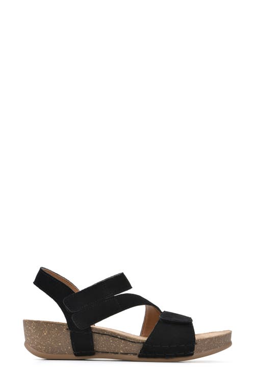 Shop White Mountain Footwear Fern Platform Sandal In Black/suede