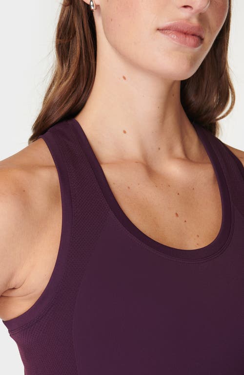 Shop Sweaty Betty Athlete Seamless Workout Tank In Midnight Cherry Purple