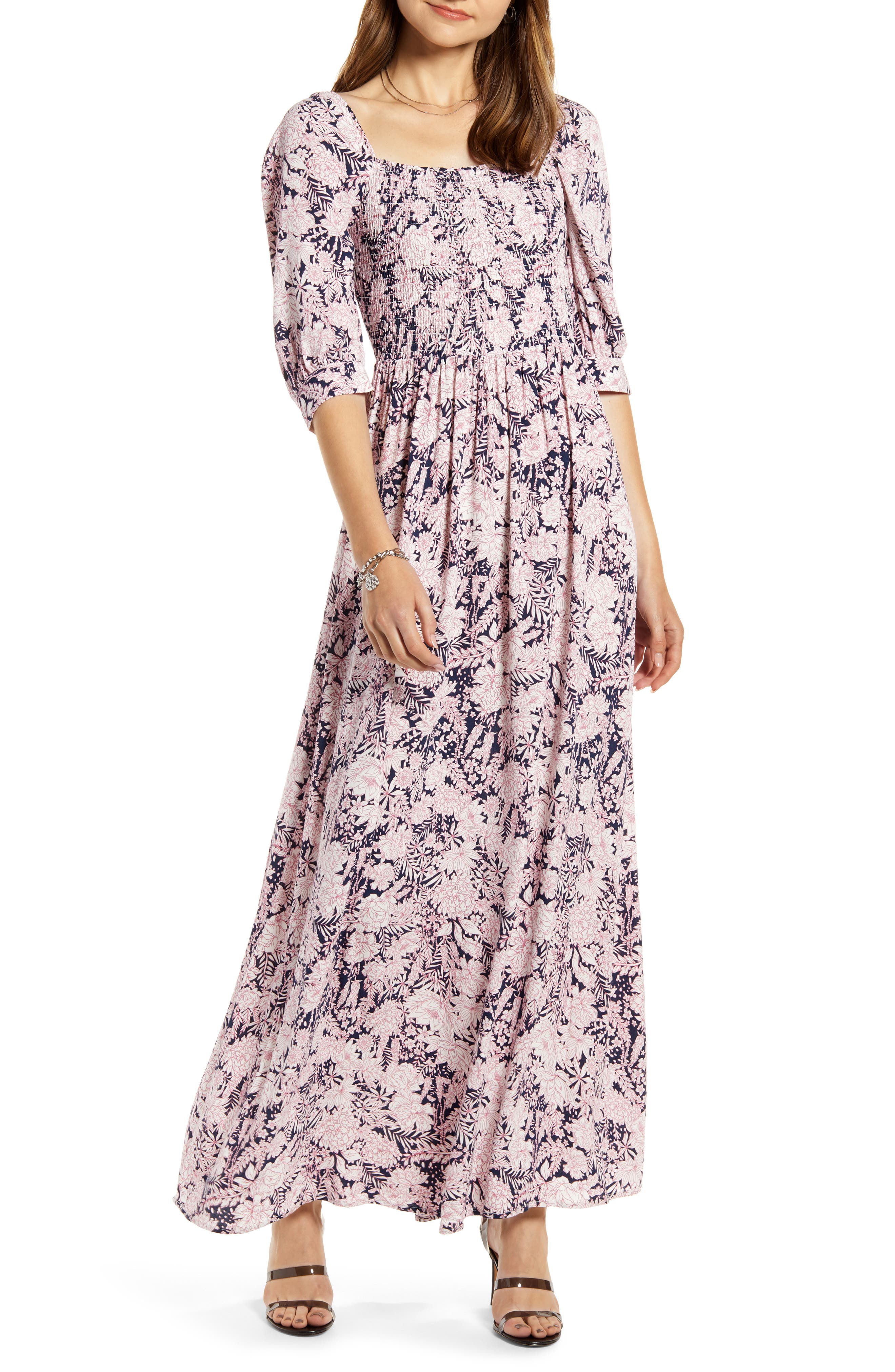 nordstrom maxi dress with sleeves