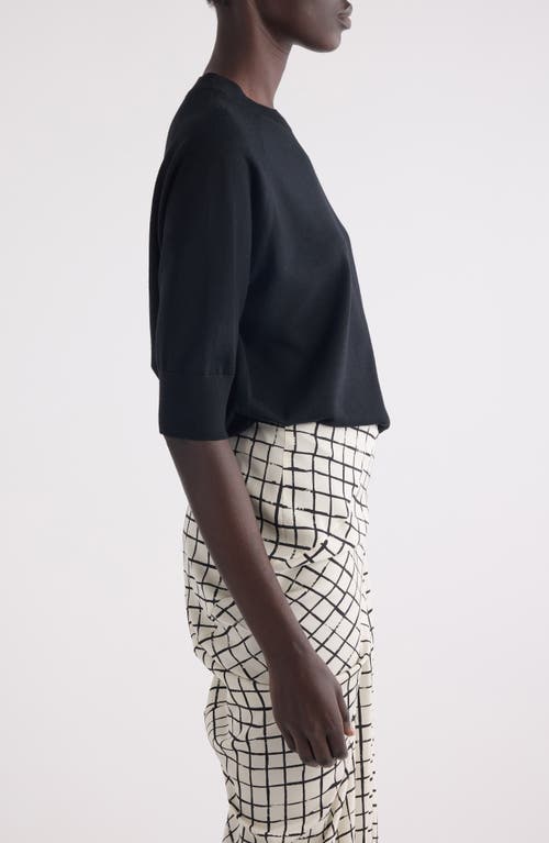 Dries Van Noten Tuan Merino Wool Crewneck Sweater In Black