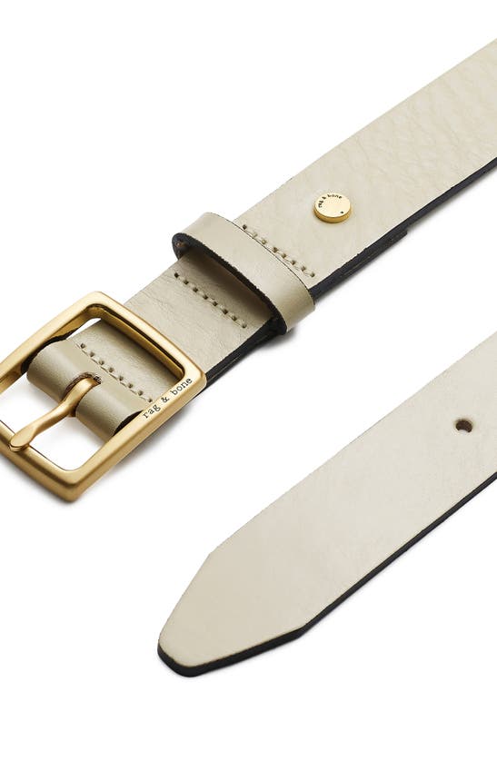 Rag & Bone Boyfriend Leather Belt In Greige