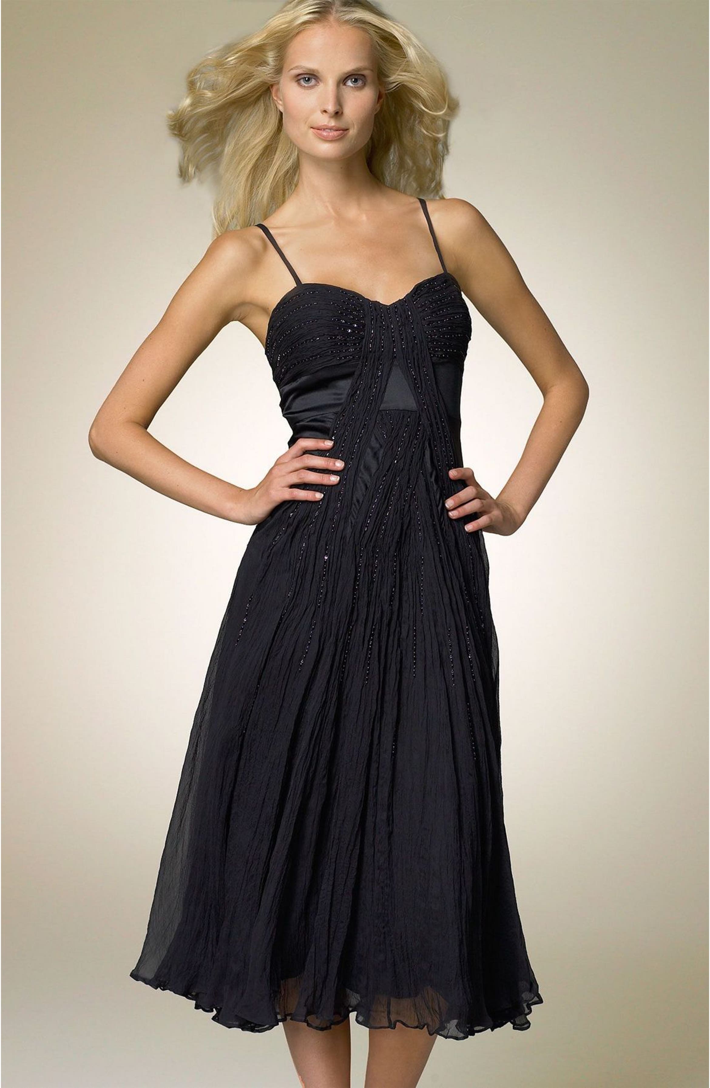 Nina Austin Sequin Silk Dress | Nordstrom