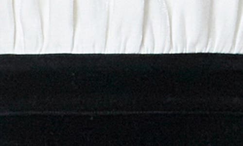 Endless Rose Strapless Mix Media Cocktail Midi Dress In Ivory