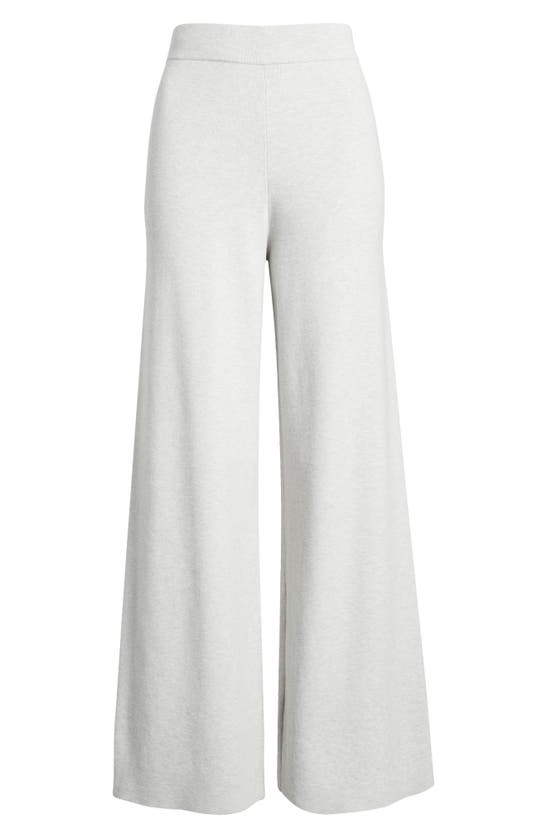 Shop Rails Krista Knit Wide Leg Pants In Light Heather Grey