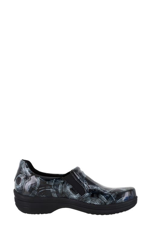 Shop Easy Works By Easy Street Bind Leather Loafer In Black/grey Patent Leather