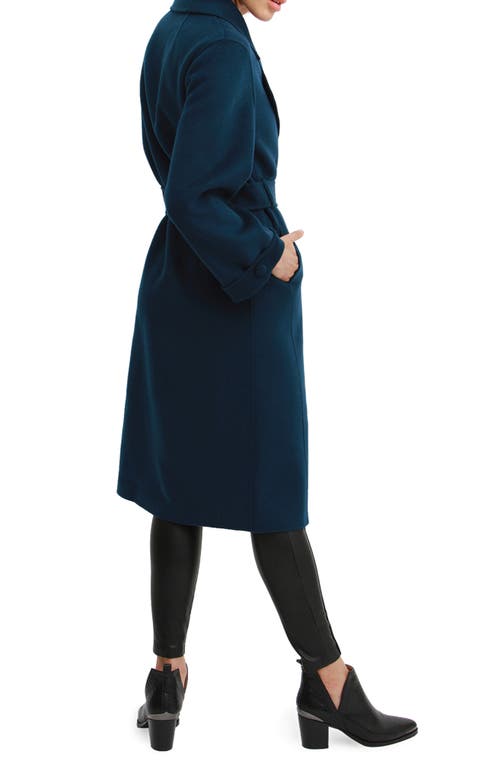 Belle & Bloom Stay Wild Oversize Wool Coat In Dark Teal