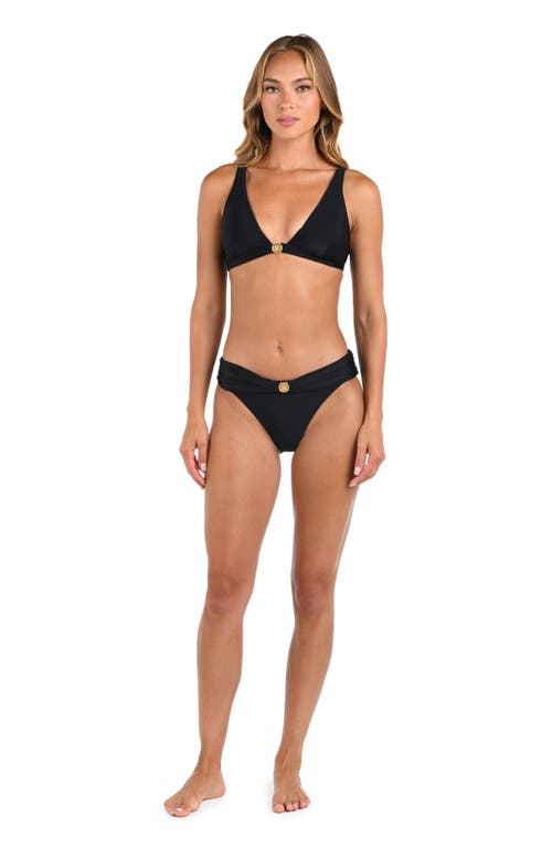 L Agence L'agence Lexie Solids Bikini Top In Black