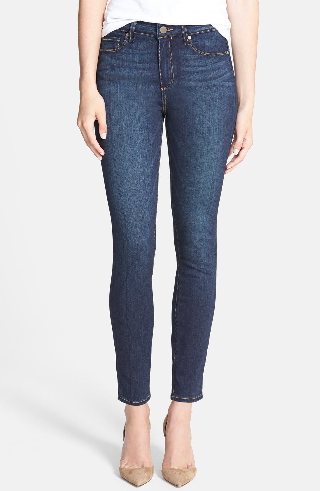Paige Denim 'Hoxton' High Rise Skinny Stretch Ankle Jeans (Armstrong