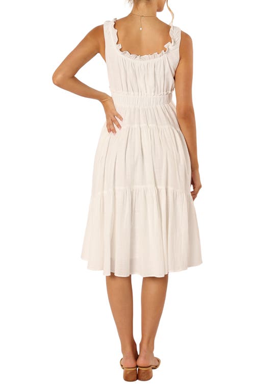 Petal And Pup Petal & Pup Oriana Midi Dress In White