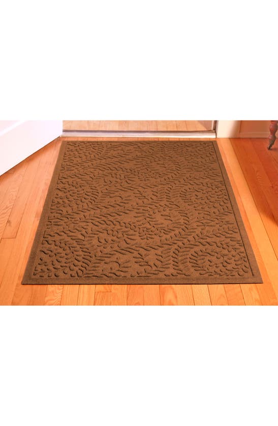 Shop Bungalow Flooring Waterhog Boxwood Floor Mat In Dark Brown