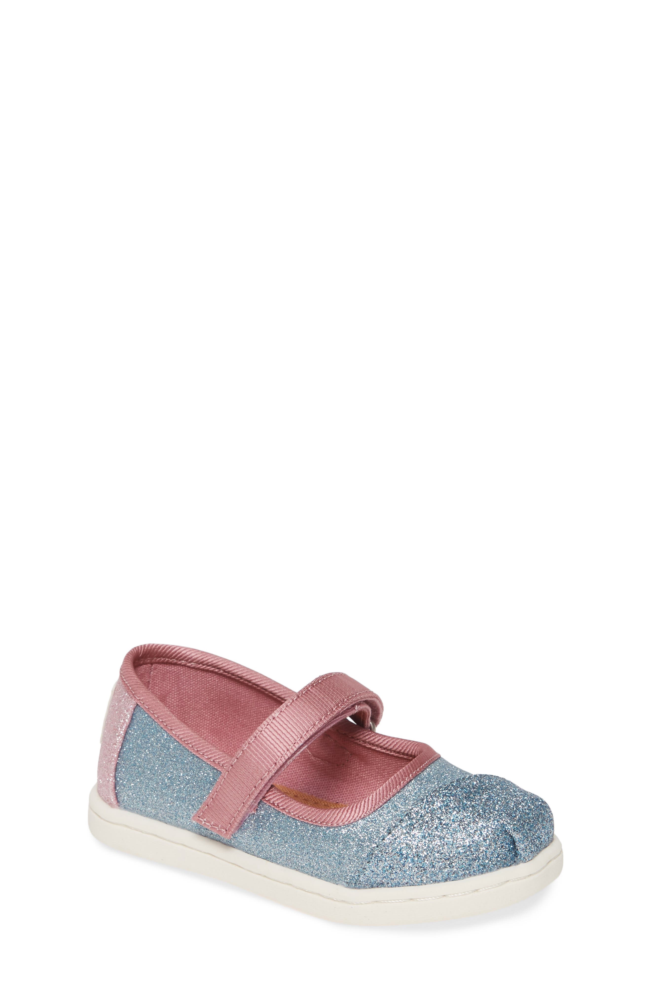 toms mary janes glitter