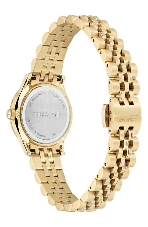 Shop Ferragamo Duo Bracelet Watch, 28mm In Ip Yellow Gold