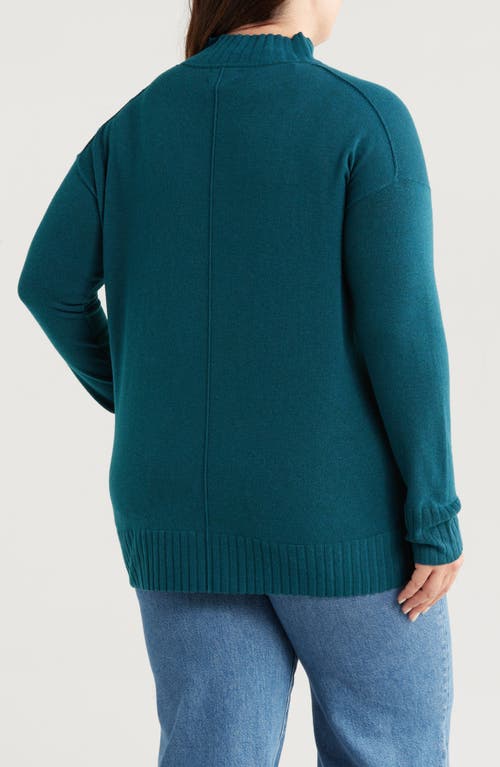 Shop Caslonr Caslon(r) Mock Neck Tunic Sweater In Teal