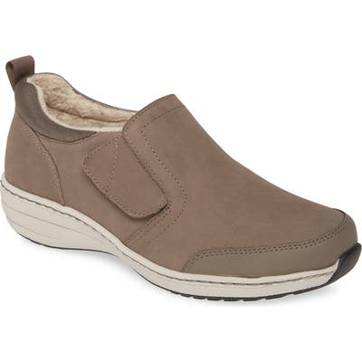 Aetrex Tyra Monk Strap Flat, Grey