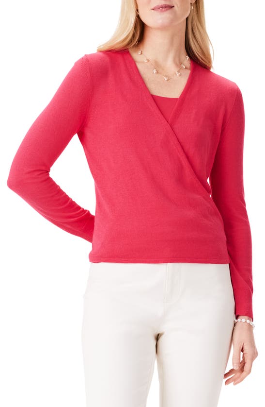 Shop Nic + Zoe All Year 4-way Convertible Cardigan In Bright Rose