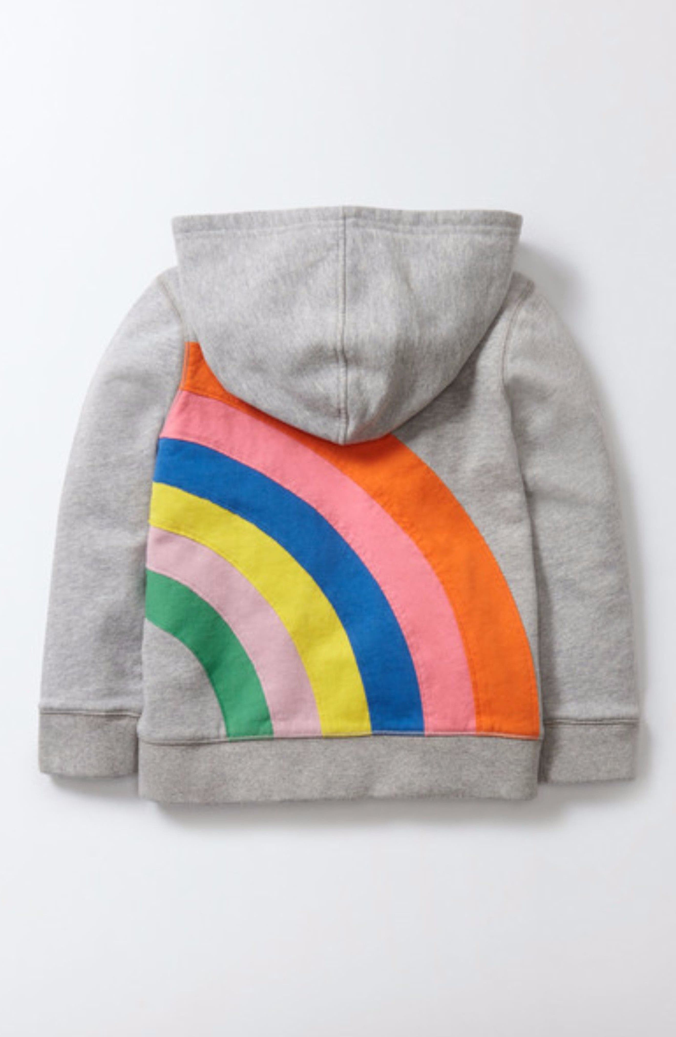 girls rainbow hoodie
