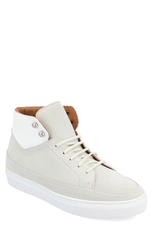 Fifth Ave High Top Sneaker in Cream