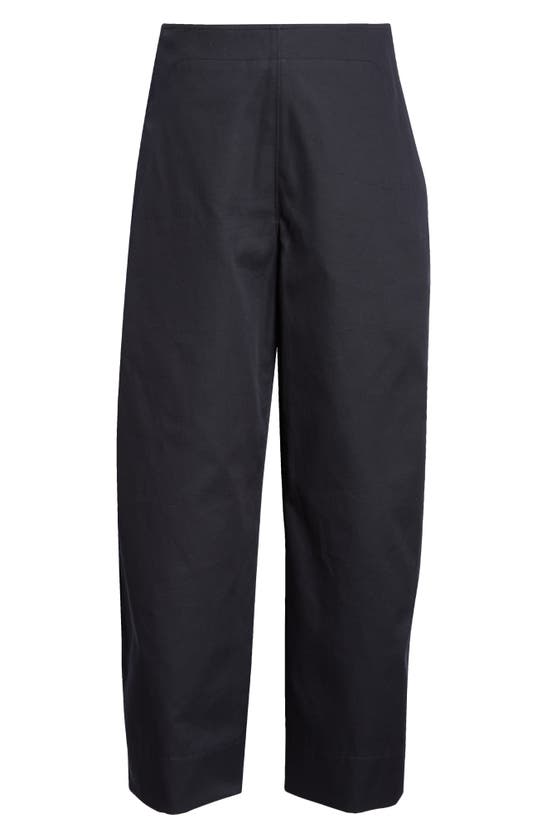 Shop Bottega Veneta Cotton Twill Pants In Midnight Blue