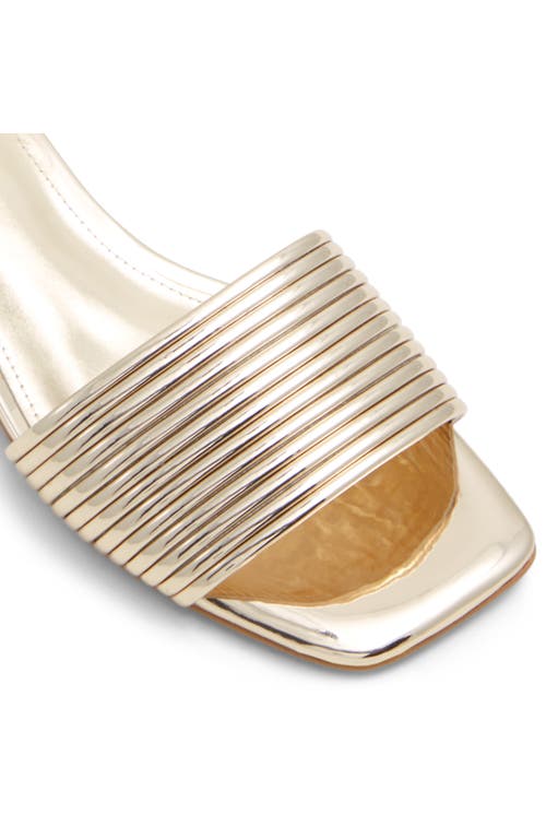 Shop Aldo Neela Slide Sandal In Gold