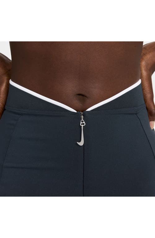 Nike X Jacquemus Maxi Skirt In Dark Obsidian/white