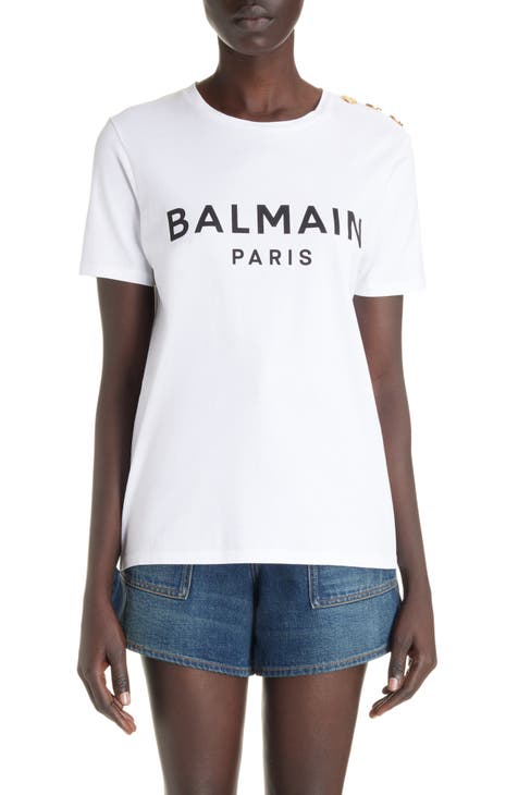 Blush Pink Outfit - White Shorts Outfit - Balmain T Shirt Outfit