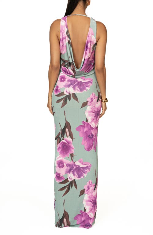 Shop Jluxlabel Highlights Floral Stretch Dress In Green