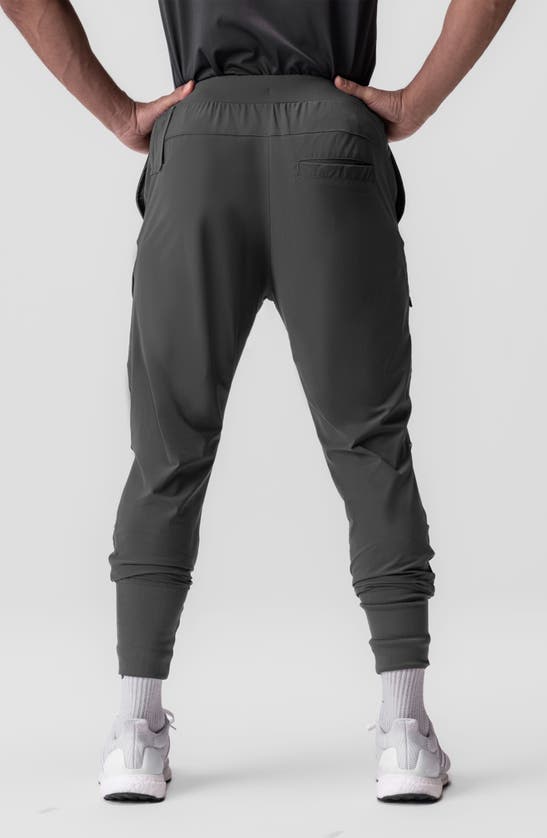 Shop Asrv Tetra-lite™ Water Repellent High Rib Joggers In Space Grey Cyber
