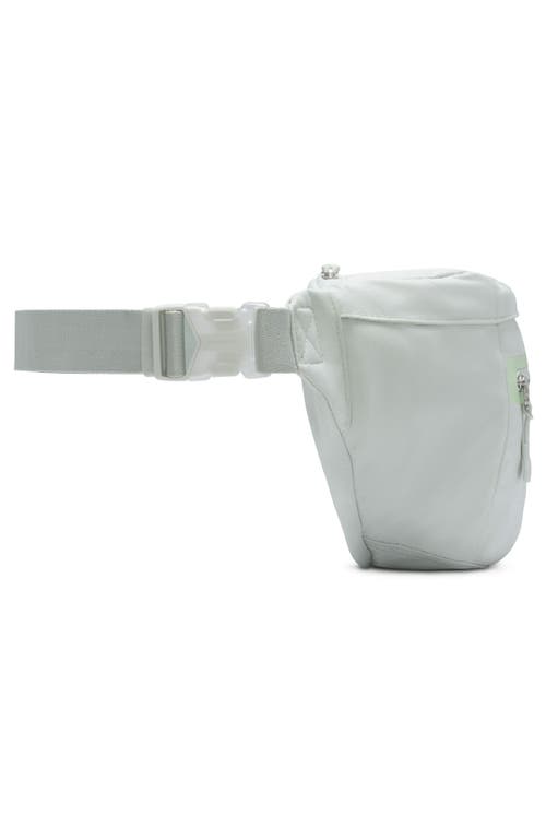 Shop Nike Elemental Belt Bag In Light Silver/vapor Green