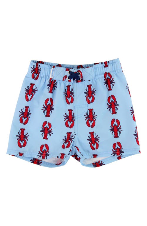 Ruggedbutts Kids' My Little Lobster Print Swim Trunks