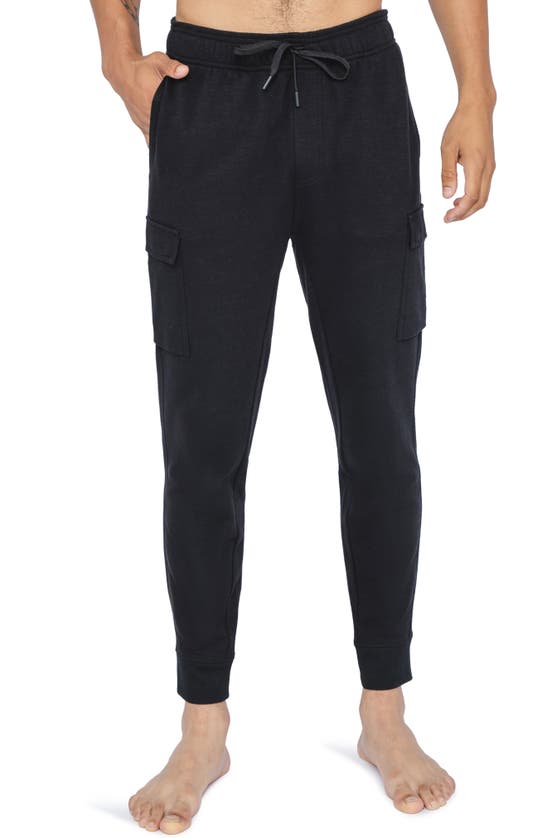 90 Degree By Reflex Snap Button Pocket Joggers In Black