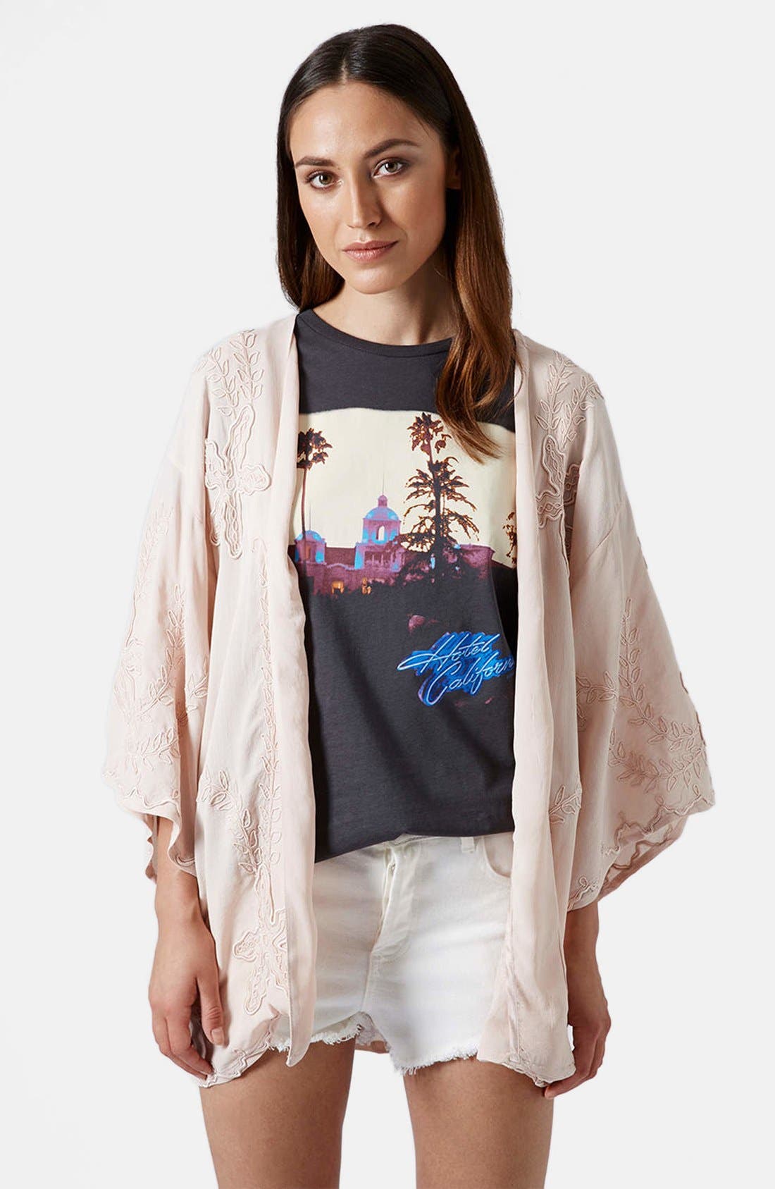 Floral Embroidered Kimono Jacket Nordstrom