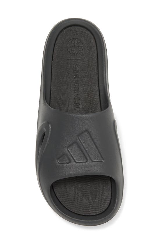 Shop Adidas Originals Adicane Slide Sandal In Carbon/ Carbon/ Core Black