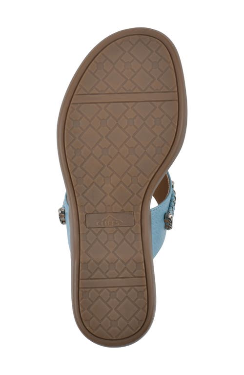 Cliffs By White Mountain Bailee Sandal In Turquoise/woven