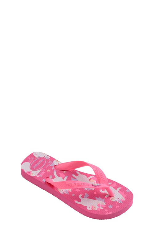 Havaianas Kids' Fantasy Flip Flop In Pink Flux