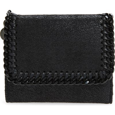 Stella Mccartney Falabella Faux Leather Shaggy Deer Wallet - Black