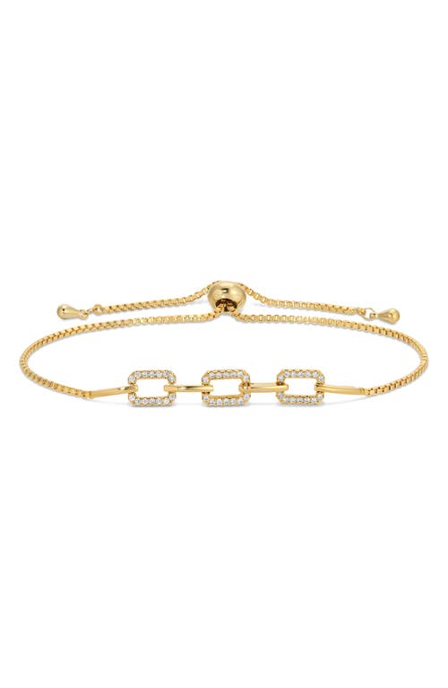 Eye Candy Los Angeles Set Of 3 Chloe Cubic Zirconia Bracelets In Gold