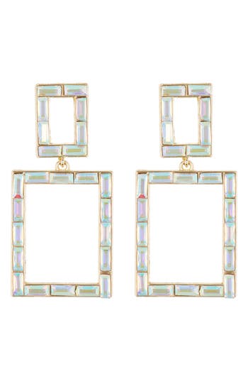 Shop Cara Statement Earrings In Gold/crystal